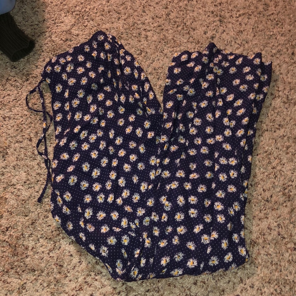 flower flowy pants